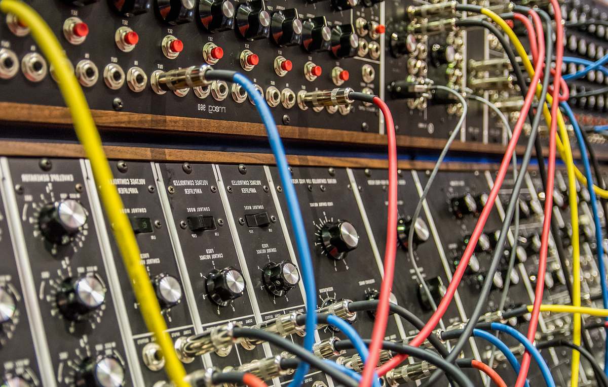 musical instrument several wires in audio mixers electronics